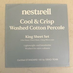 Nestwell King size sheet set